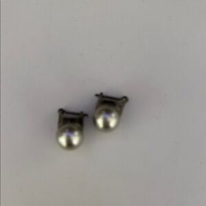 Vintage Style Silver Clip-On Earrings